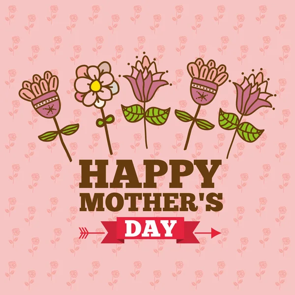 Conception Happy Mothers Day — Image vectorielle