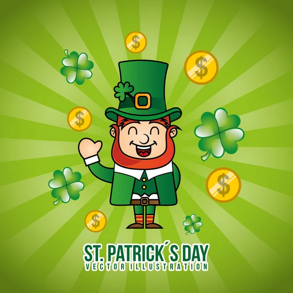 Saint patricks dia design — Vetor de Stock