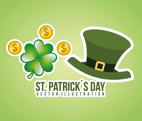 Diseño del día de San Patricio — Vector de stock