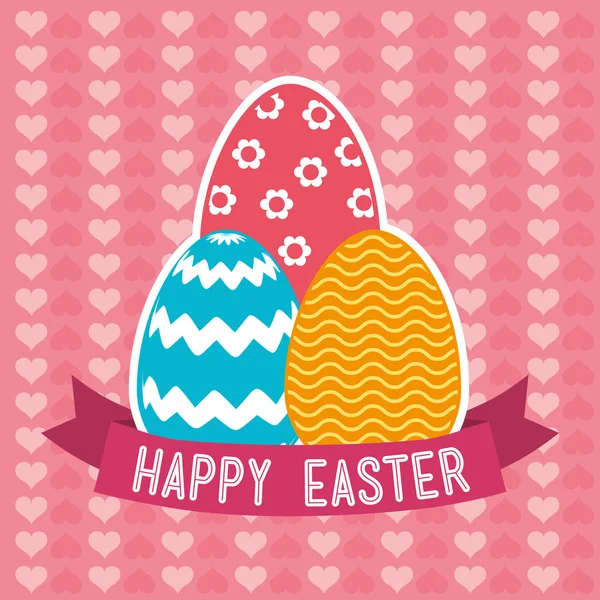 Happy easter design — Stock Vector