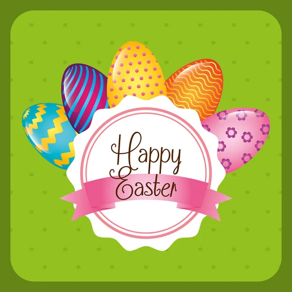 Happy easter design — Stock Vector