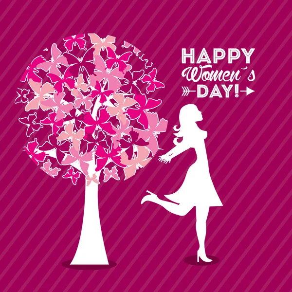 Happy womens day design — Stock Vector