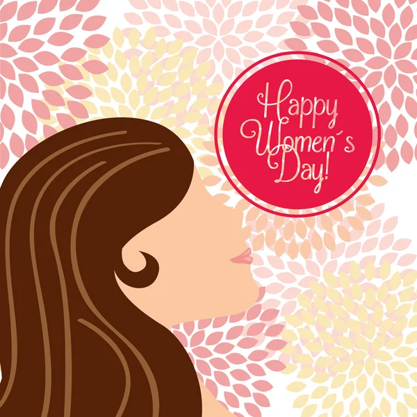 Happy womens day design — Stock Vector