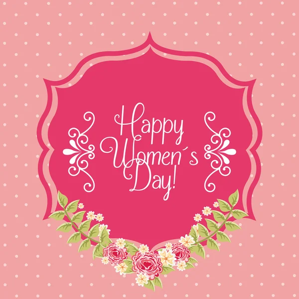 Happy womens day design — Stock vektor