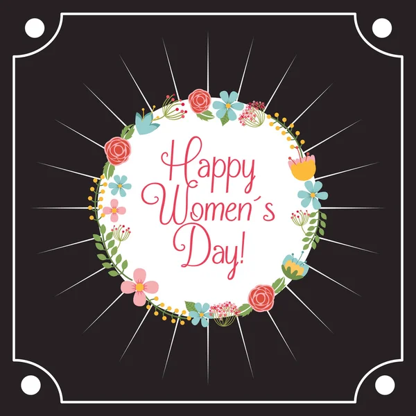 Happy womens day design — Stock Vector