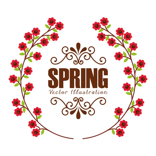Diseño temporada primavera — Vector de stock
