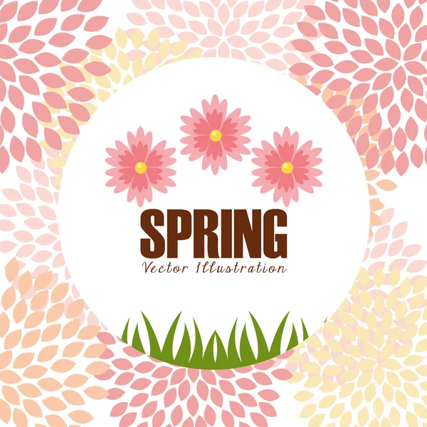 Diseño temporada primavera — Vector de stock