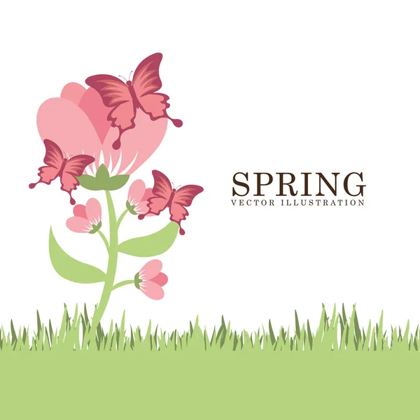 Primavera stagione design — Vettoriale Stock