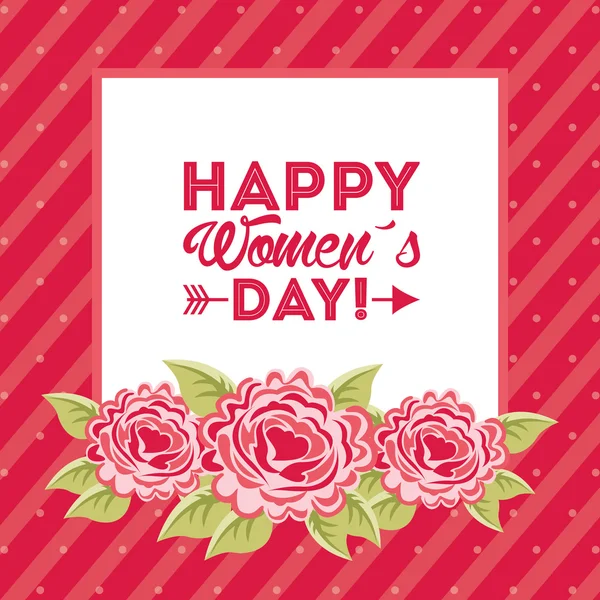 Happy womens day design — Stock vektor