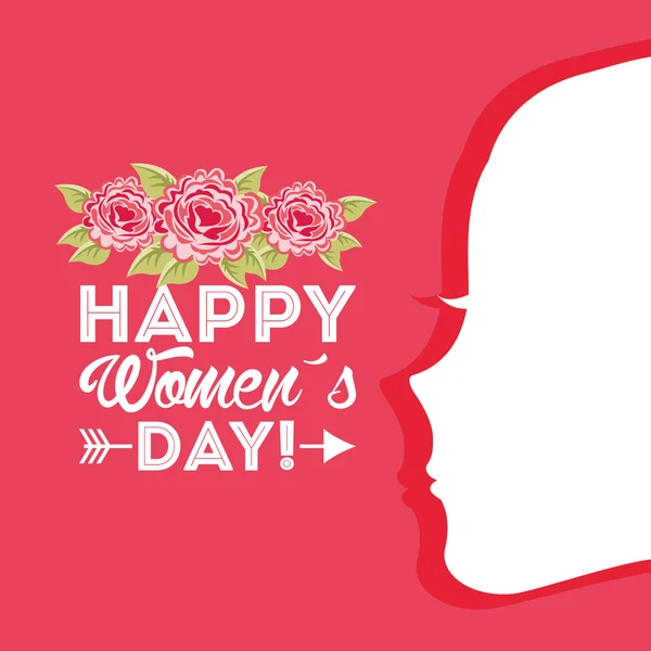 Happy womens day design — Stock vektor