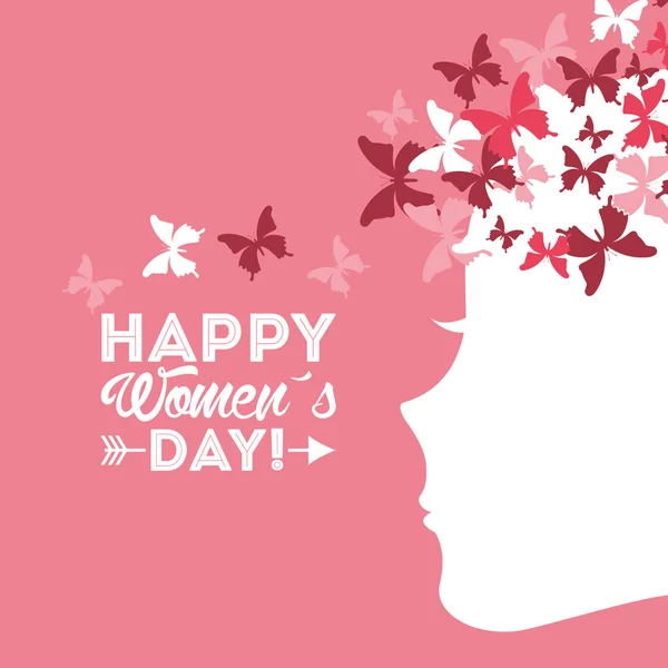 Happy womens day design — Stock vektor