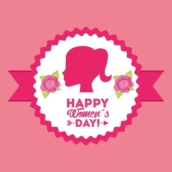 Happy womens day design — Stock vektor