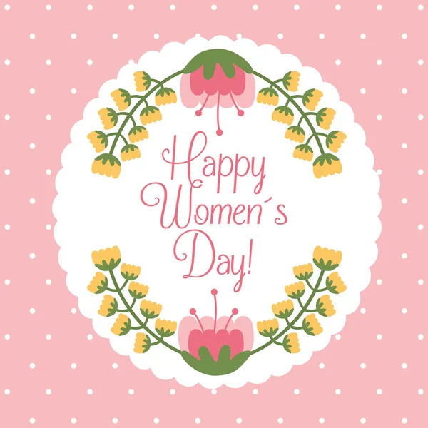 Happy womens day design — Stock vektor