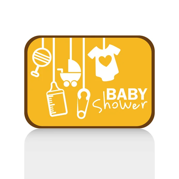 Baby douche ontwerp — Stockvector