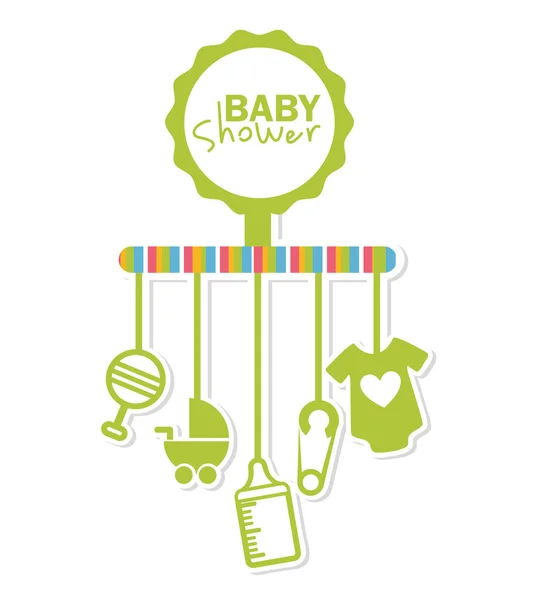 Baby shower design — Stock Vector