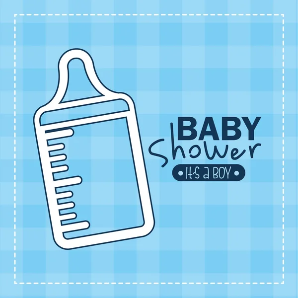 Conception de douche bébé — Image vectorielle