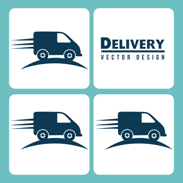 Delivery service design — Stock Vector