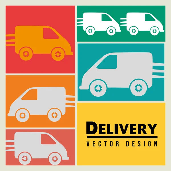 Design de serviço de entrega — Vetor de Stock
