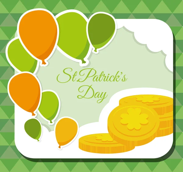 Diseño del día de San Patricio — Vector de stock