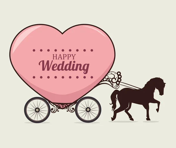 Wedding uitnodiging ontwerp — Stockvector