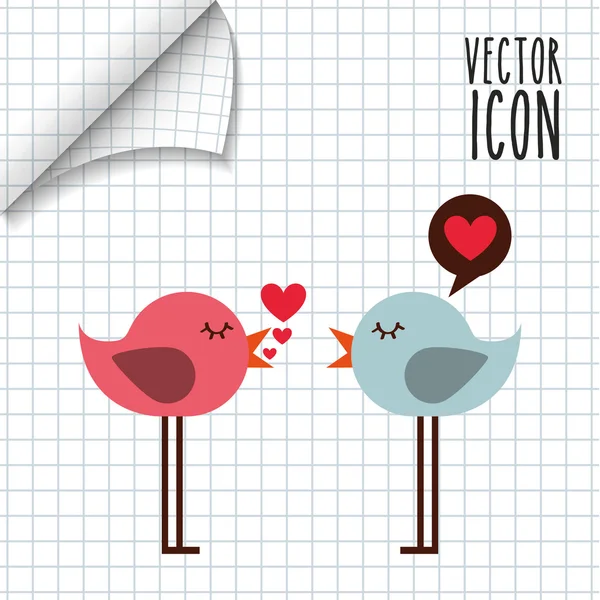 Diseño de tarjeta de amor — Vector de stock