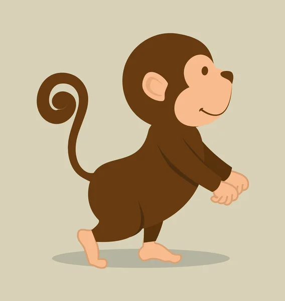Diseño divertido mono — Vector de stock