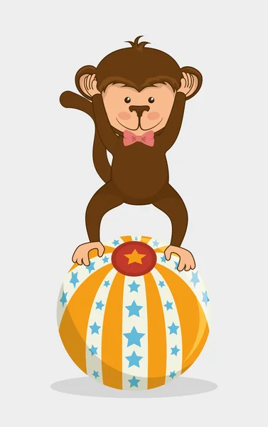 Funny monkey design — Stock Vector