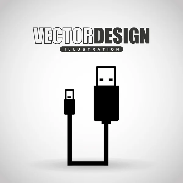 USB Tak tasarım — Stok Vektör