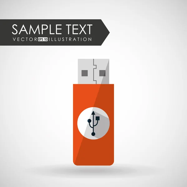 Design della spina USB — Vettoriale Stock