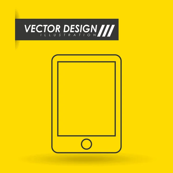 Diseño de tecnología portátil — Vector de stock