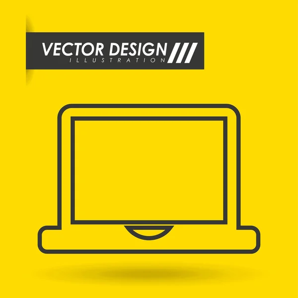 Diseño de tecnología portátil — Vector de stock