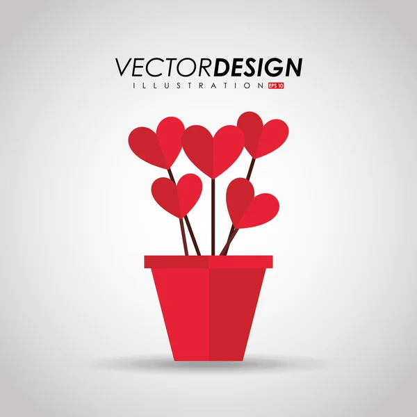 Diseño de tarjeta de amor — Vector de stock