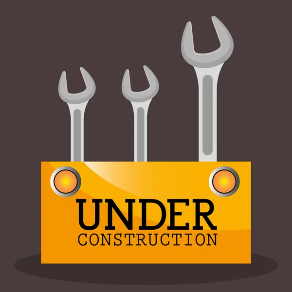 En construcción diseño — Vector de stock