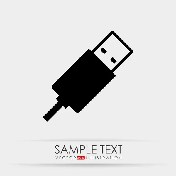 USB plug design — Stock Vector