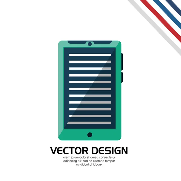 Diseño de tecnología portátil — Vector de stock