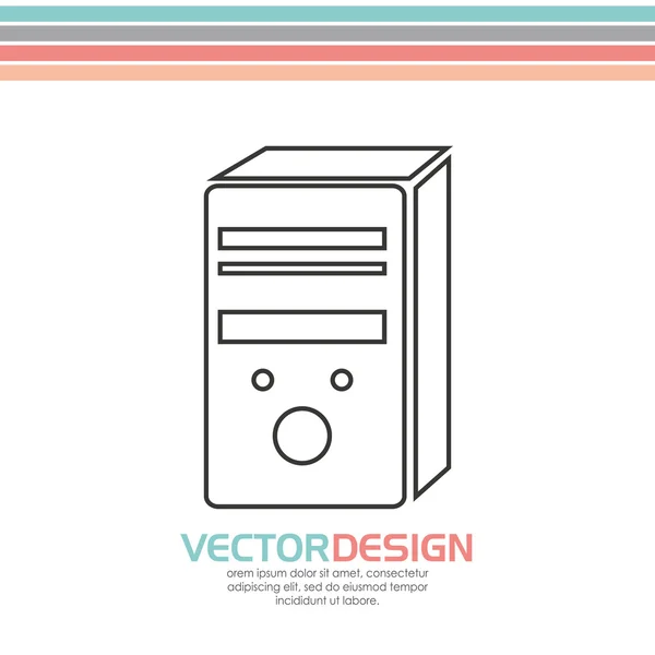 Design tehnologic portabil — Vector de stoc
