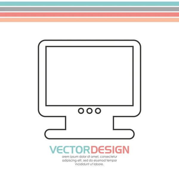 Diseño de tecnología portátil — Archivo Imágenes Vectoriales