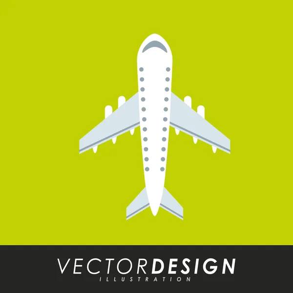 Airplane travel design — Stock Vector