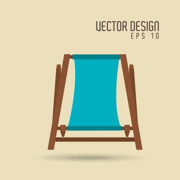 Design de ícone de praia — Vetor de Stock