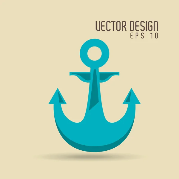 Diseño icono de playa — Vector de stock