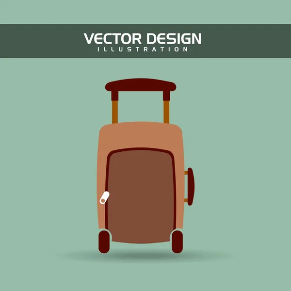 Reizen van platte pictogram ontwerp — Stockvector