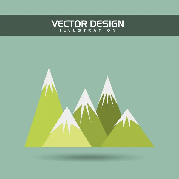 Voyage icône plate design — Image vectorielle