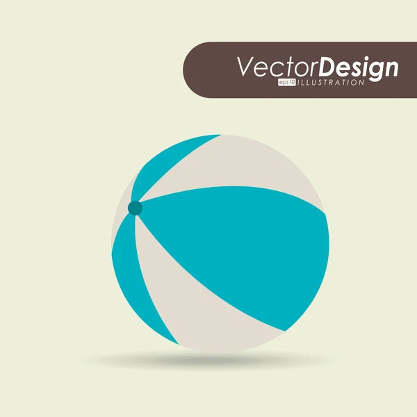 Design der Strand-Ikone — Stockvektor