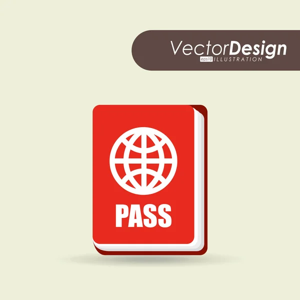 Travel flat icon design — Stock Vector