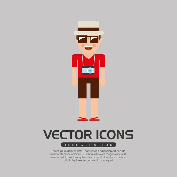 Diseño icono de playa — Vector de stock