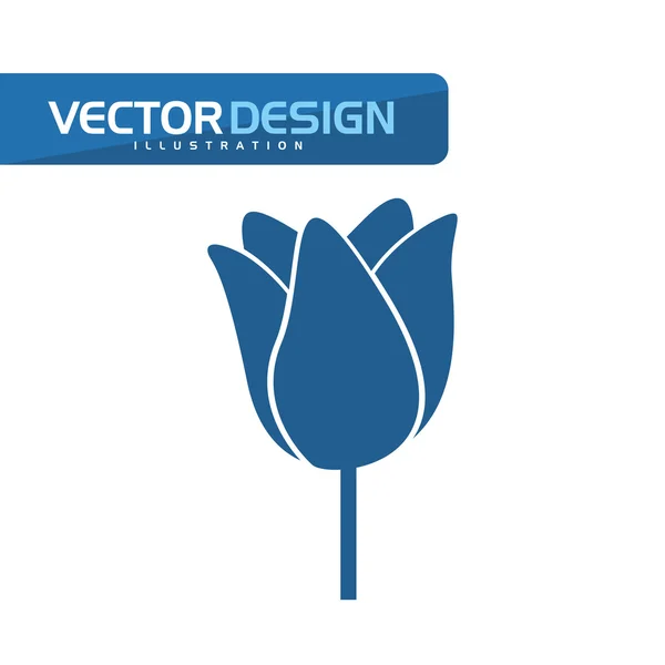 Diseño icono floral — Archivo Imágenes Vectoriales