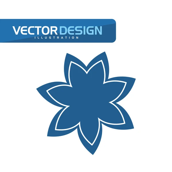 Diseño icono floral — Vector de stock