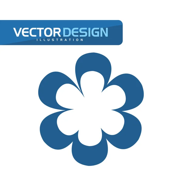 Virágos ikon tervezés — Stock Vector