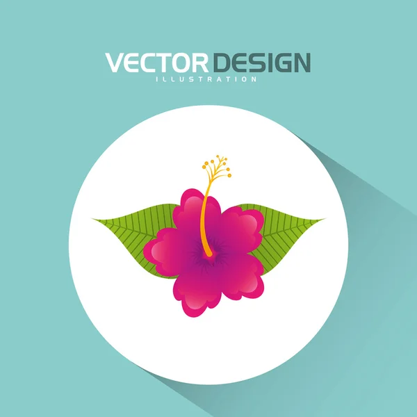 Design de ícone floral — Vetor de Stock