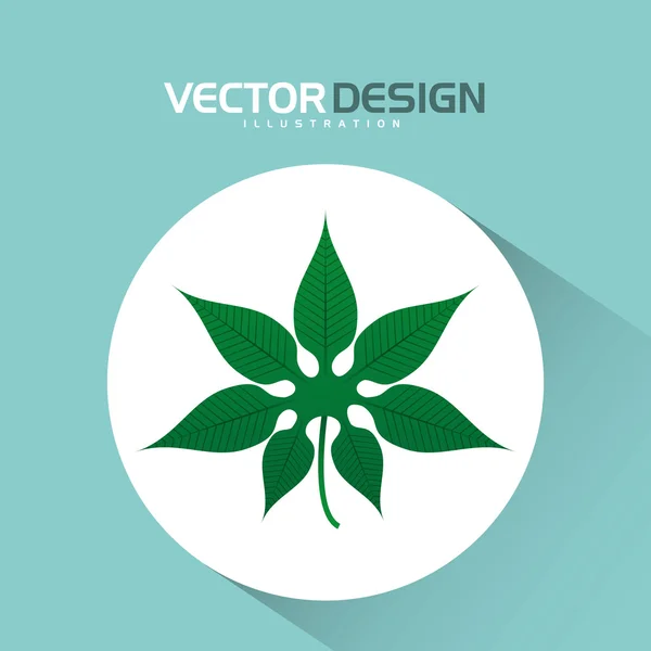 Floral pictogram ontwerp — Stockvector